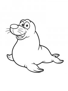 Seal coloring page - picture 15