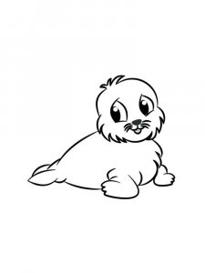 Seal coloring page - picture 17