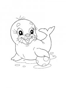 Seal coloring page - picture 18