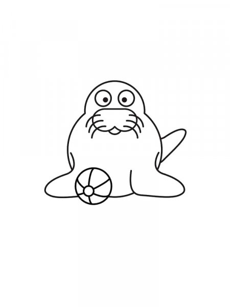 Seal coloring pages