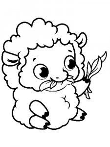 Sheep coloring page - picture 10