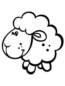 Sheep coloring page - picture 11