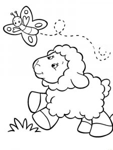 Sheep coloring page - picture 12