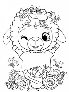 Sheep coloring page - picture 13