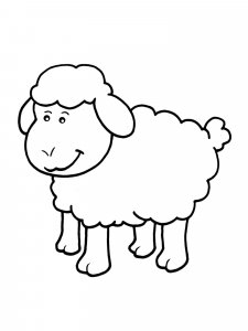 Sheep coloring page - picture 17