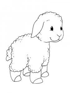 Sheep coloring page - picture 2