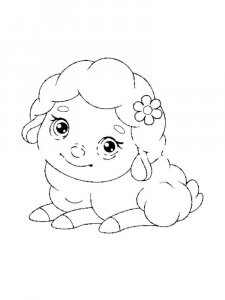 Sheep coloring page - picture 20