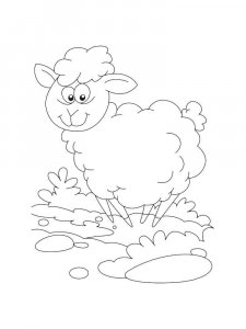 Sheep coloring page - picture 21