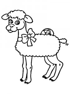 Sheep coloring page - picture 24