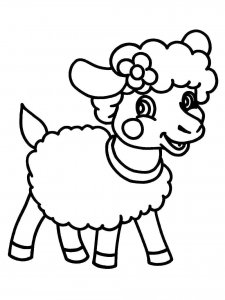 Sheep coloring page - picture 26