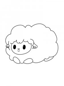 Sheep coloring page - picture 28