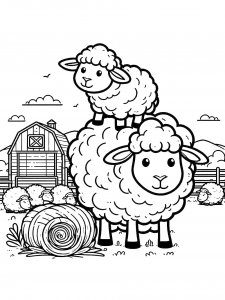 Sheep Coloring Pages 37