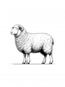 Sheep Coloring Pages 38