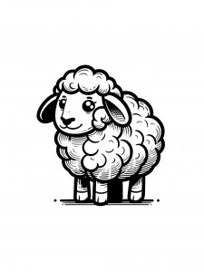Sheep Coloring Pages 39