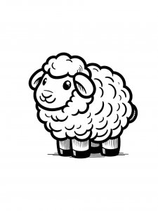 Sheep Coloring Pages 47