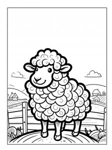 Sheep Coloring Pages 50