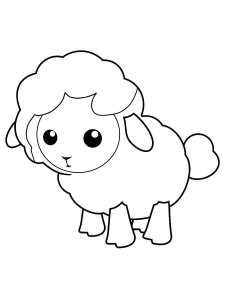 Sheep coloring page - picture 6