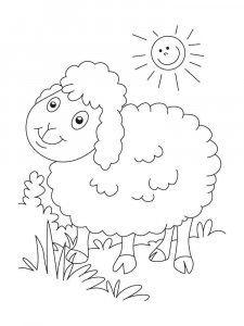 Sheep coloring page - picture 7