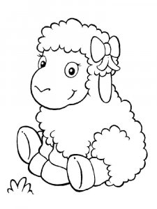 Sheep coloring page - picture 8