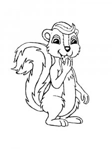 Skunk coloring page - picture 27