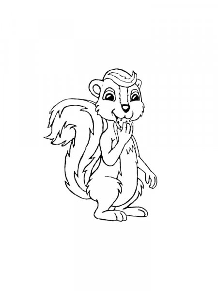 Skunk coloring pages