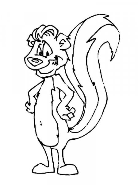 Skunk coloring pages