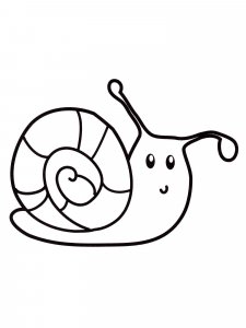 Snail coloring page - picture 13