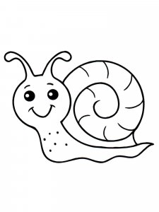 Snail coloring page - picture 14