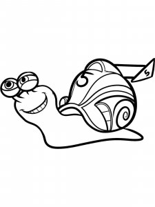 Snail coloring page - picture 15