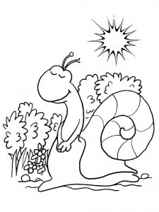 Snail coloring page - picture 18