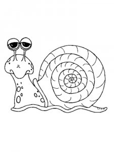Snail coloring page - picture 21