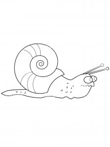 Snail coloring page - picture 26