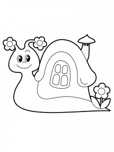 Snail coloring page - picture 27