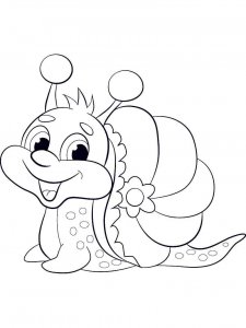 Snail coloring page - picture 31