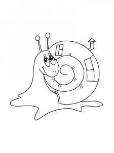 Snail coloring page - picture 38