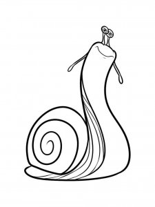 Snail coloring page - picture 47