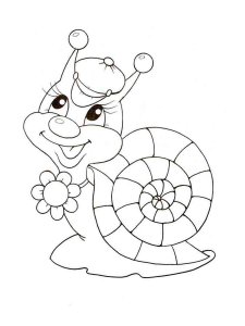 Snail coloring page - picture 48