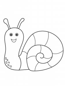 Snail coloring page - picture 5