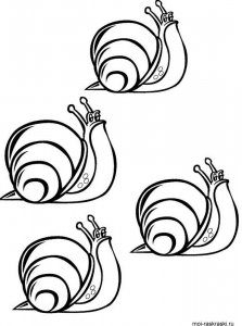 Snail coloring page - picture 55