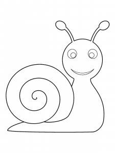 Snail coloring page - picture 7