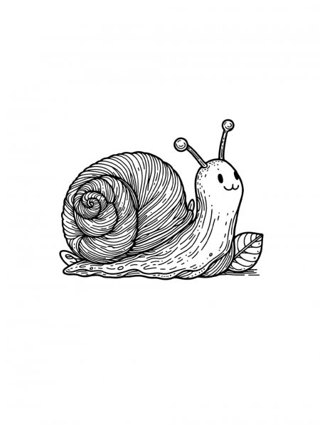 Snail coloring pages