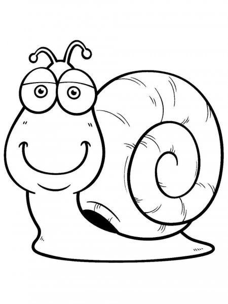 Snail coloring pages