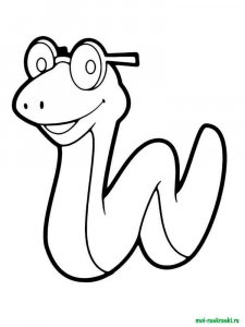 Snake coloring page - picture 14