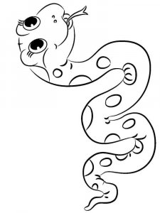 Snake coloring page - picture 15