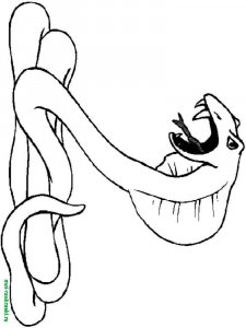 Snake coloring page - picture 2