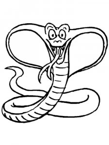 Snake coloring page - picture 4