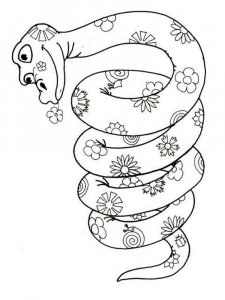 Snake coloring page - picture 6