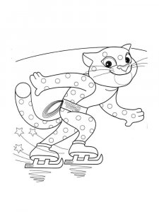 Snow Leopard coloring page - picture 1