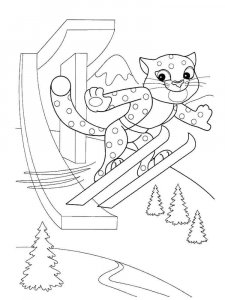 Snow Leopard coloring page - picture 14
