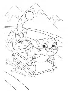 Snow Leopard coloring page - picture 4